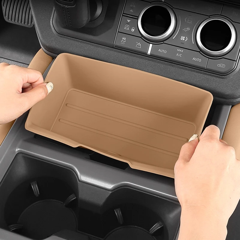

For Land Rover Defender 25 110 90 central storage box protection pad central water cup holder storage box modified accessories