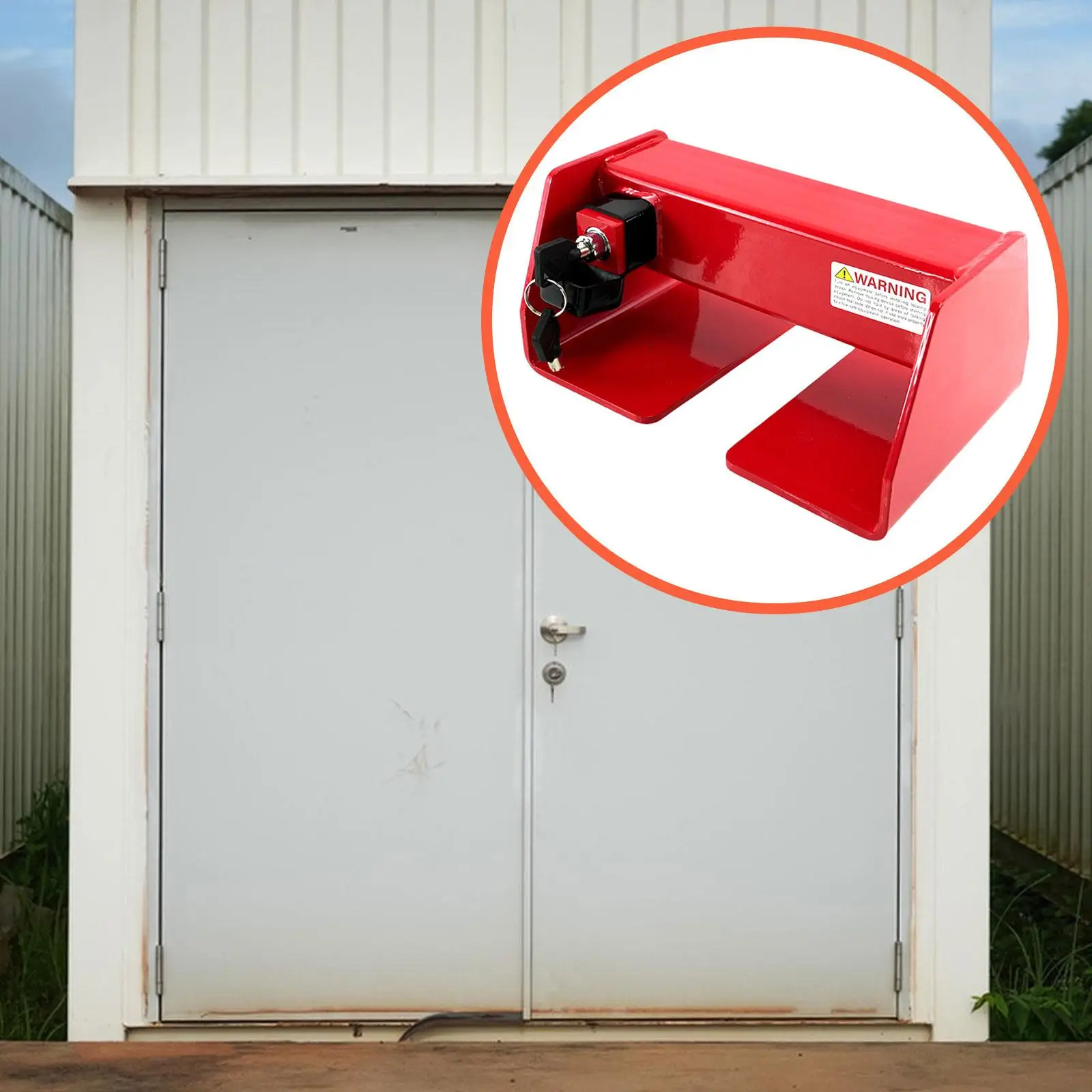 Steel Anti Theft Cargo Door Lock, Rustproof Cargo Security for Trucks, Heavy Equipment