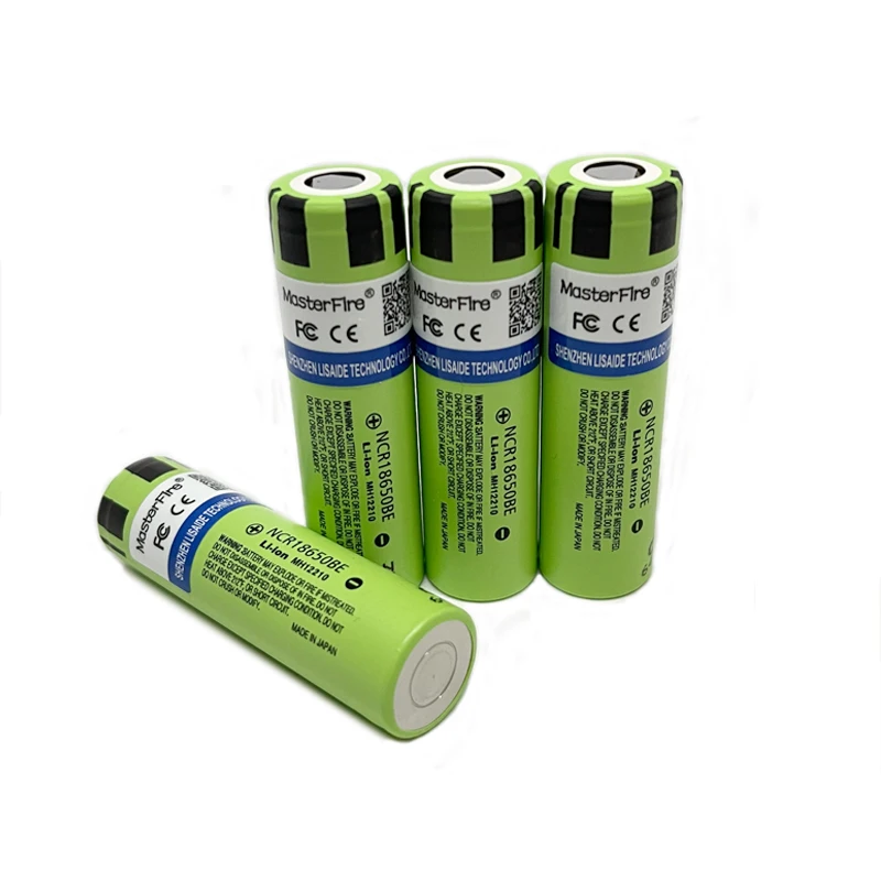 

4pcs/lot MasterFire 18650 3200mah NCR18650BE 3.7V Rechargeable Lithium Battery Cell For Power Banks Torches Li-ion Batteries