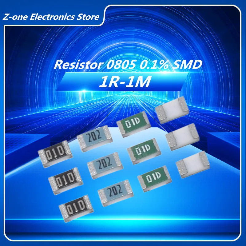 

20PCS 0805 SMD Resistor 0.1% 1R ~ 1M 1 2R 3R 10R 100R 150 220 330 470 510 ohm 1K 2.2K 10K 100K 0R 1R 10R 100R 220R 330R 470R 1M