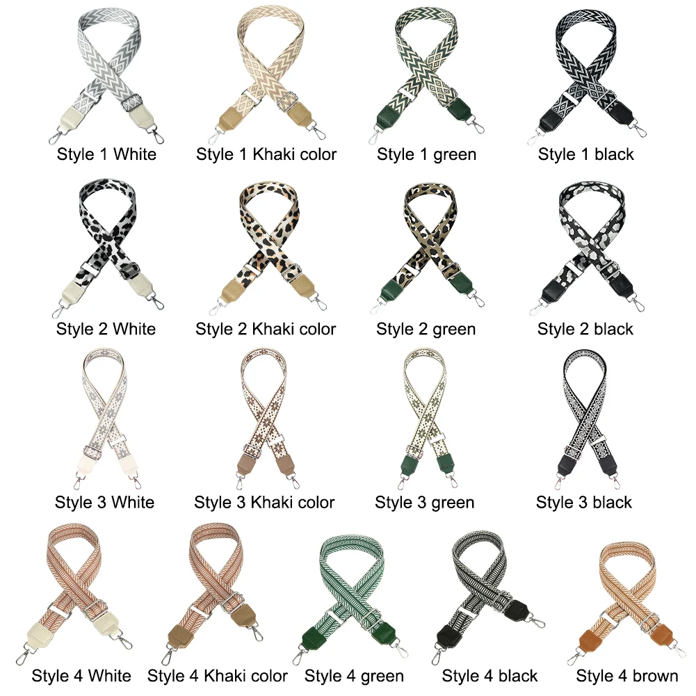 Alças de bolsa crossbody 3,8 cm de largura Alça elegante 360 °   Cinto de bolsa de cabeça rotativa 80-140cm ajustável para substituição de alça de bolsas