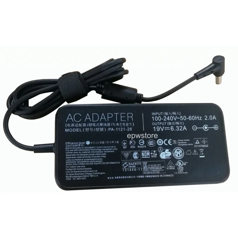 

Зарядное устройство переменного тока B+19V 6.32A 120W для Asus TUF Gaming FX705GM FX705GE FX505GE