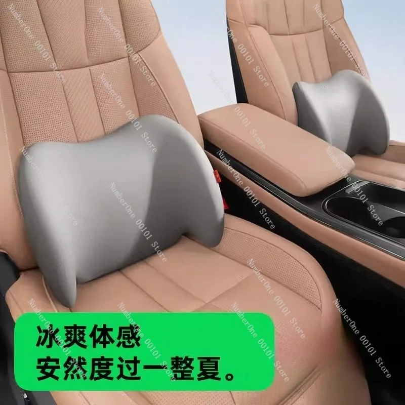 Angel Wing Car Headrest and Lumbar Support Set,Ergonomic Backrest Cushion and Pillow,Breathable Driving Seat Support for Comfort