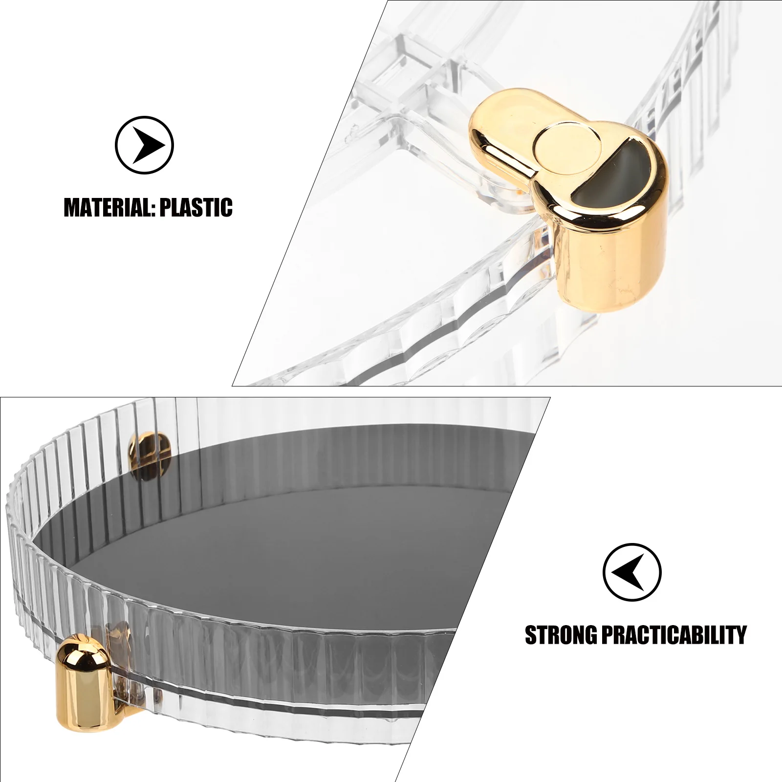 

Rotating Organizer 360 Degree Turntable Storage for Makeup Skincare Bottles Jars Lotions Perfume Display Rack Desktop