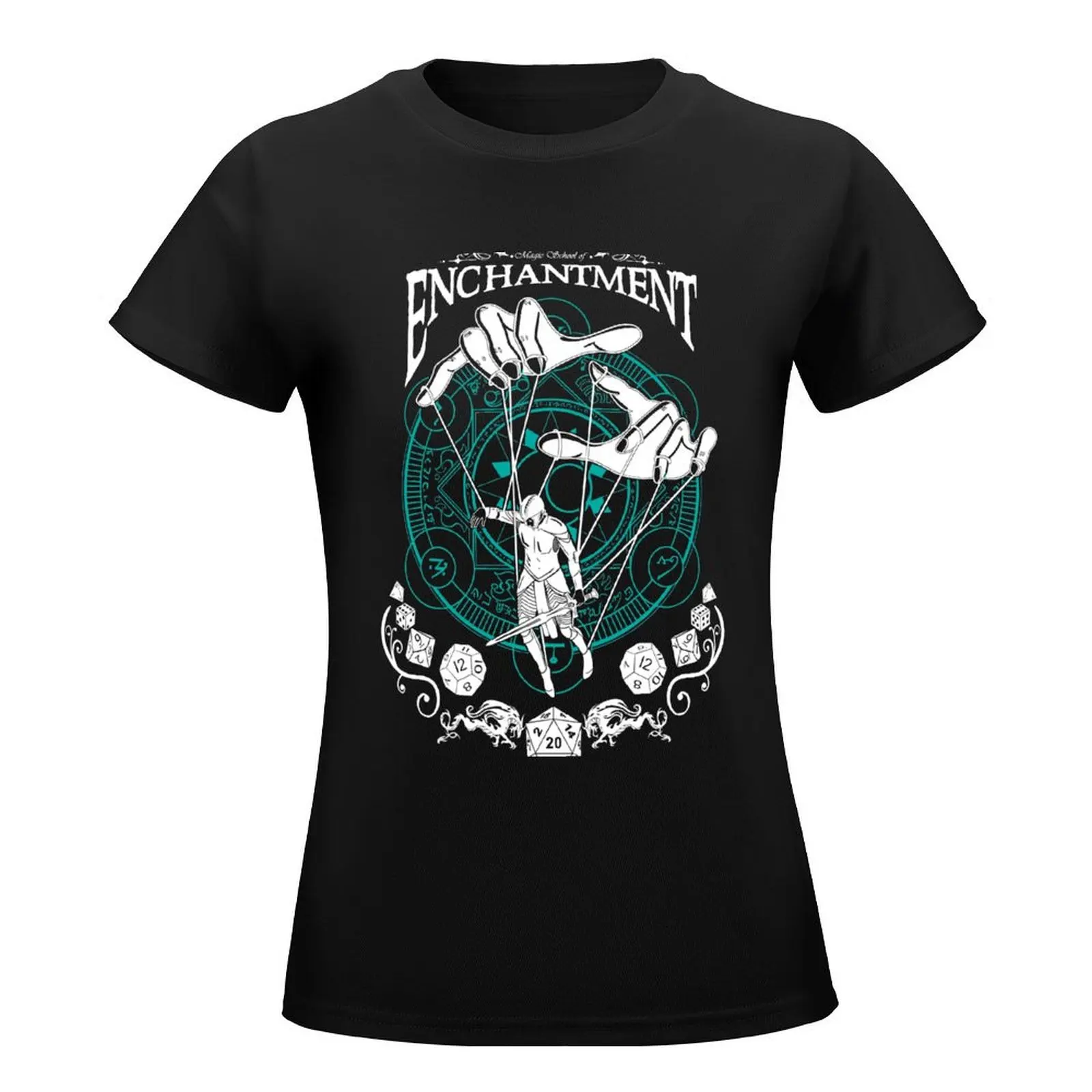 Enchantment - RPG Magic School Series : White T-Shirt korean fashion summer top Aesthetic clothing Top Women