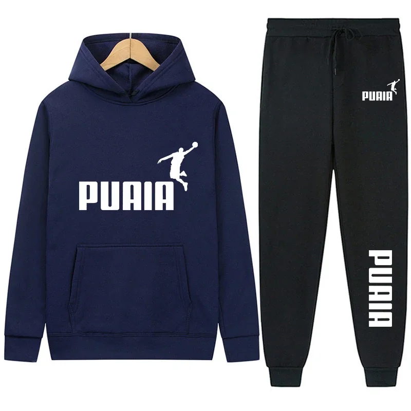 Chándal de 2 piezas para hombre y mujer, conjunto de Sudadera con capucha y pantalones, ropa deportiva de Hip Hop Y2K, moda de otoño e invierno, novedad