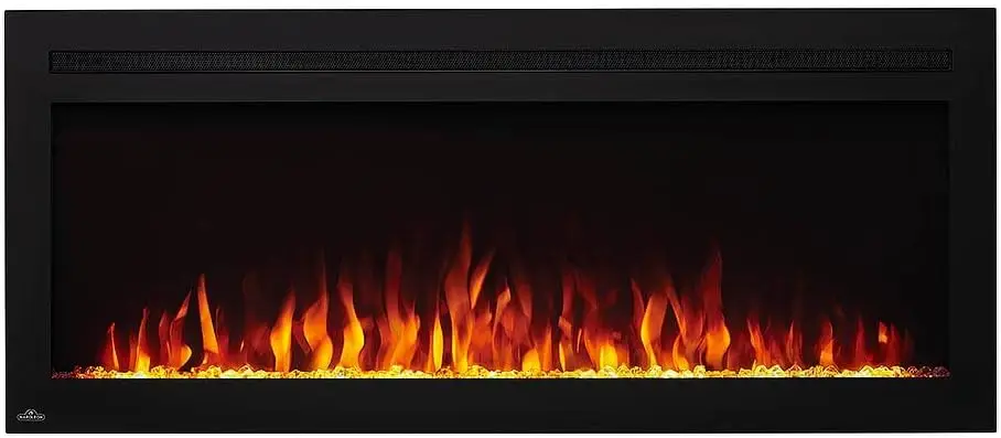 Purview 50 Inch Wall Mount Electric Fireplace - Black, Nefl50Hi