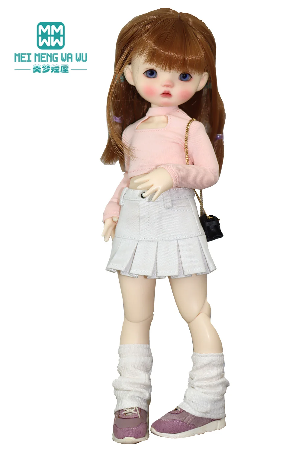 Nini Pop Kleding Modieuze veelkleurige denim rok Past 30 cm 1/6 BJD YOSD MYOU Pop Speelgoed Gift