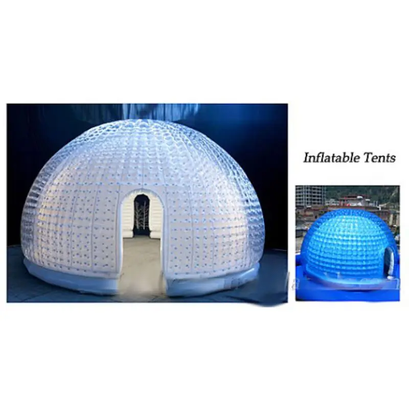 Outdoor Inflatable Tent Luxury camping geodesic dome house PVC  dome tent camping dome tent