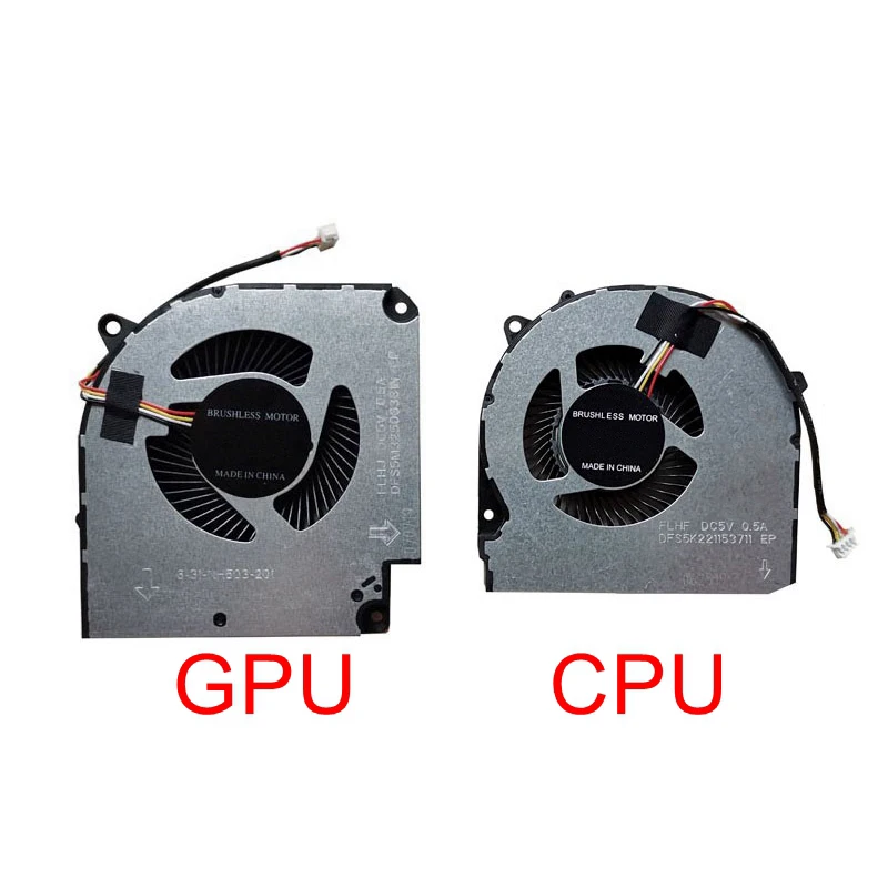 New Laptop CPU GPU Cooling Fan Cooler Radiator for Hasee Z7 Z6 Z8-CT7NT Z8-CTNK G7-CT G7-CT5NA Z7-CT7NA Z7-CT7NS Z6-CT5NA 4pin