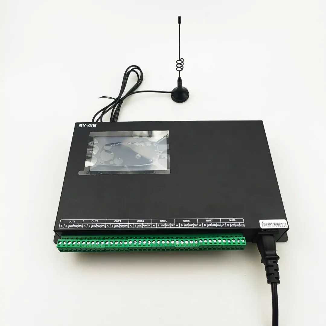 Controlador de reproductor RGB de Madrid SY-418 DMX512 y controlador de programa DMX direccionable SPI