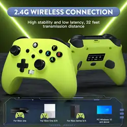2.4g Wireless Gamepad Controller For Xbox One Series X/S/Pc Console With Six Axis Vibration With Turbo Function Joystick