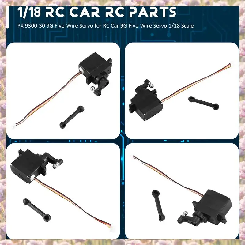 

L81A 2025-PX 9300-30 9G Five-Wire Servo For RC Car 9G Five-Wire Servo 1/18 Scale For RC Car RC Parts
