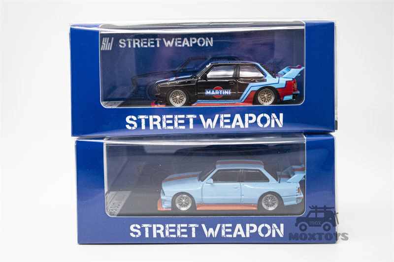 SW 1:64 LTO E30 M3 Blue Oil/Martini Black Limited499 Литая под давлением модель автомобиля