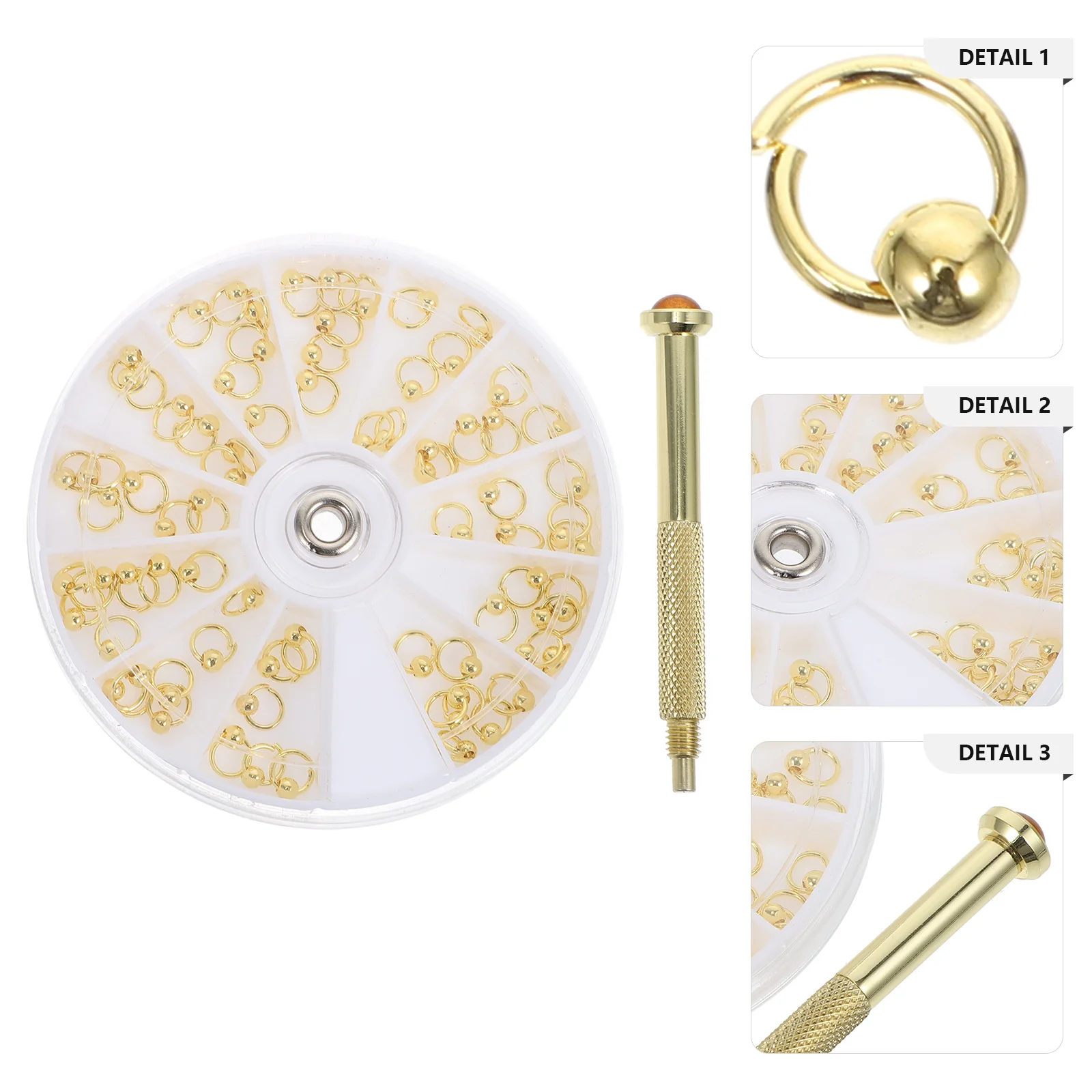 

1Set Chic Nail DIY Decor Simple Structure Fine Workmanship Practical Durable Manicure Ornament Nail Art DIY Decors