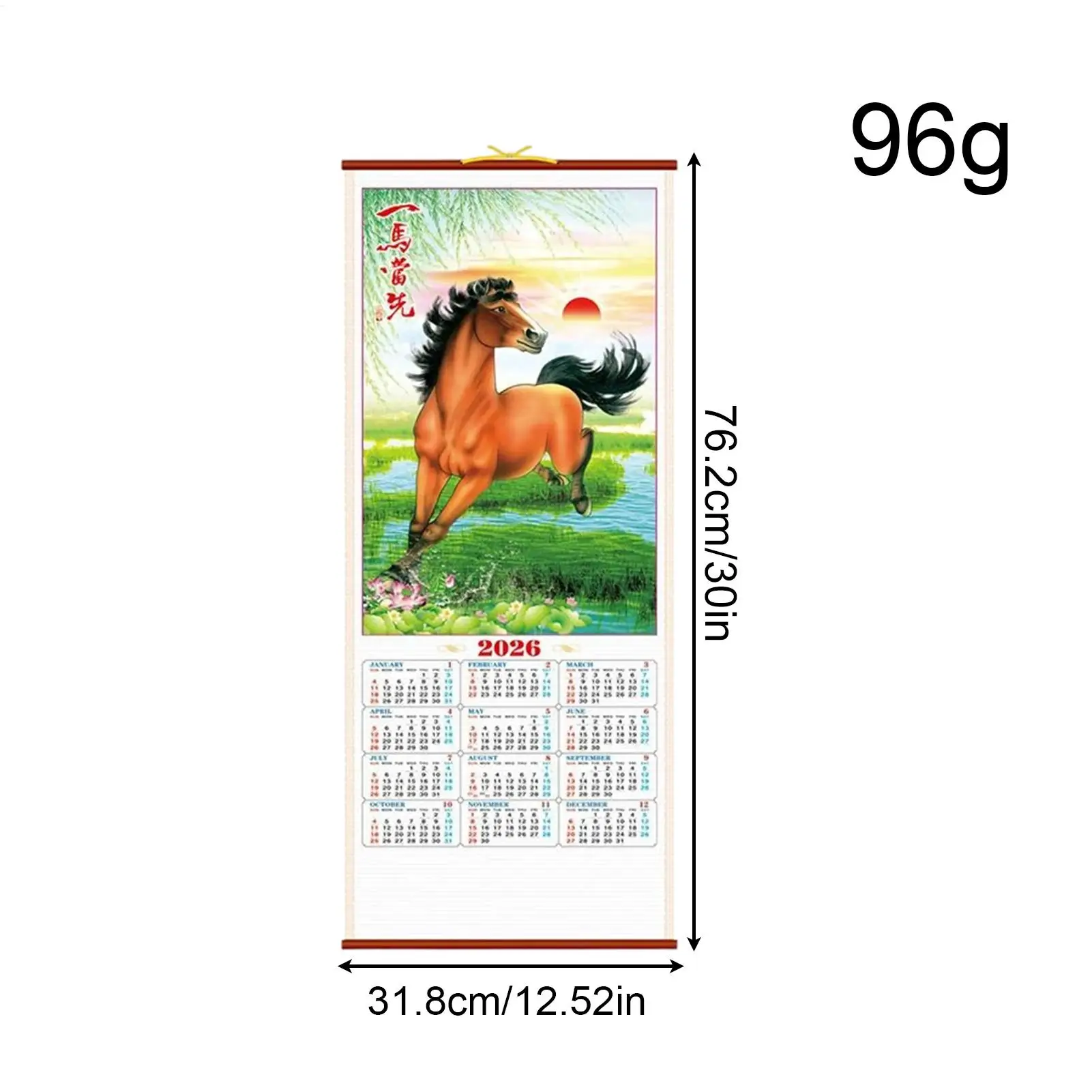 Office Wall Calendar Hangable Monthly Planner Paper Year Of The Horse Chinese Calendar Planning For Office School Classroom