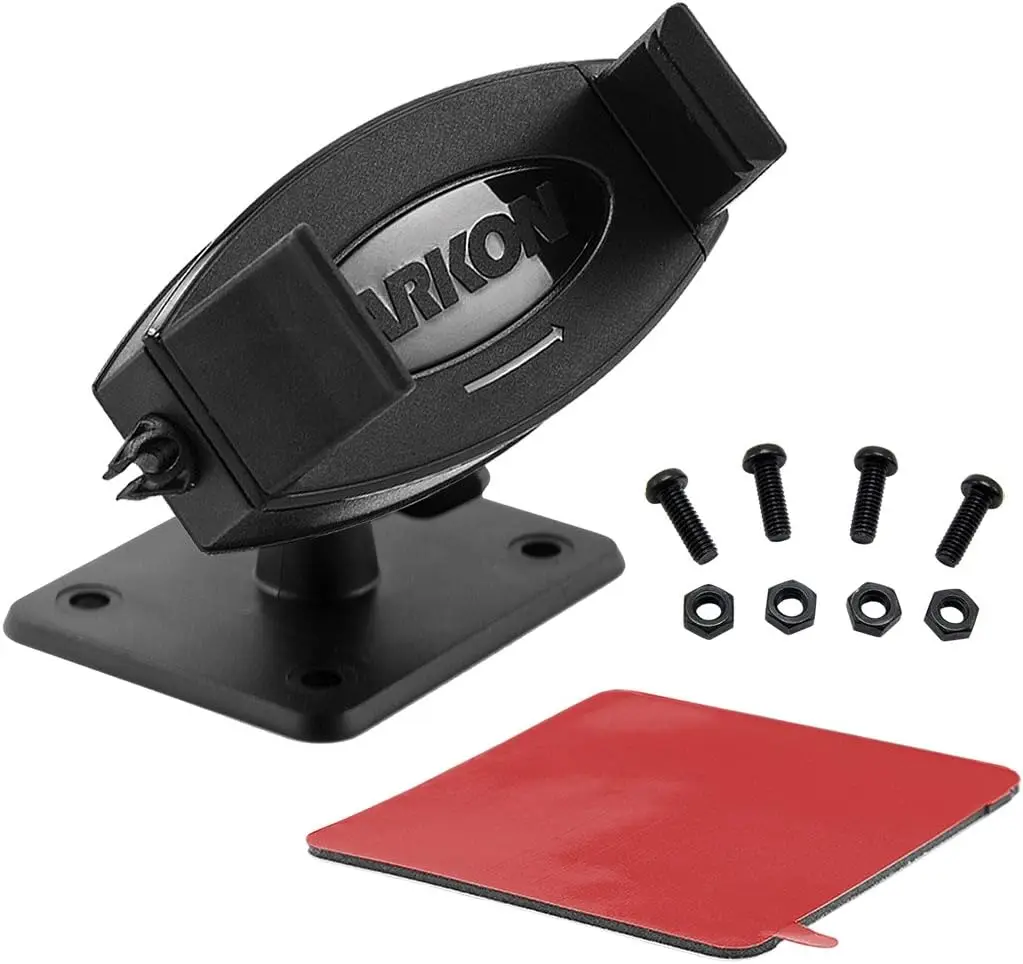 Universal Car Phone Mount with Adhesive & Drill Base, 360° Rotation, Compatible with iPhone, Samsung, Google & More