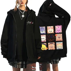 Neue kpop Reiß verschluss Hoodies Männer Frauen lässige Persönlichkeit y2k Kapuzen pullover Herbst/Winter Mode Hip Hop gemütliche Langarm Reiß verschluss Mantel