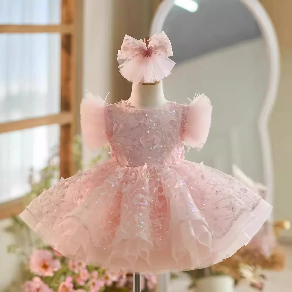 

Elegant girl dress sequin birthday dance party gorgeous dress graduation banquet evening dress girls Wedding dresses