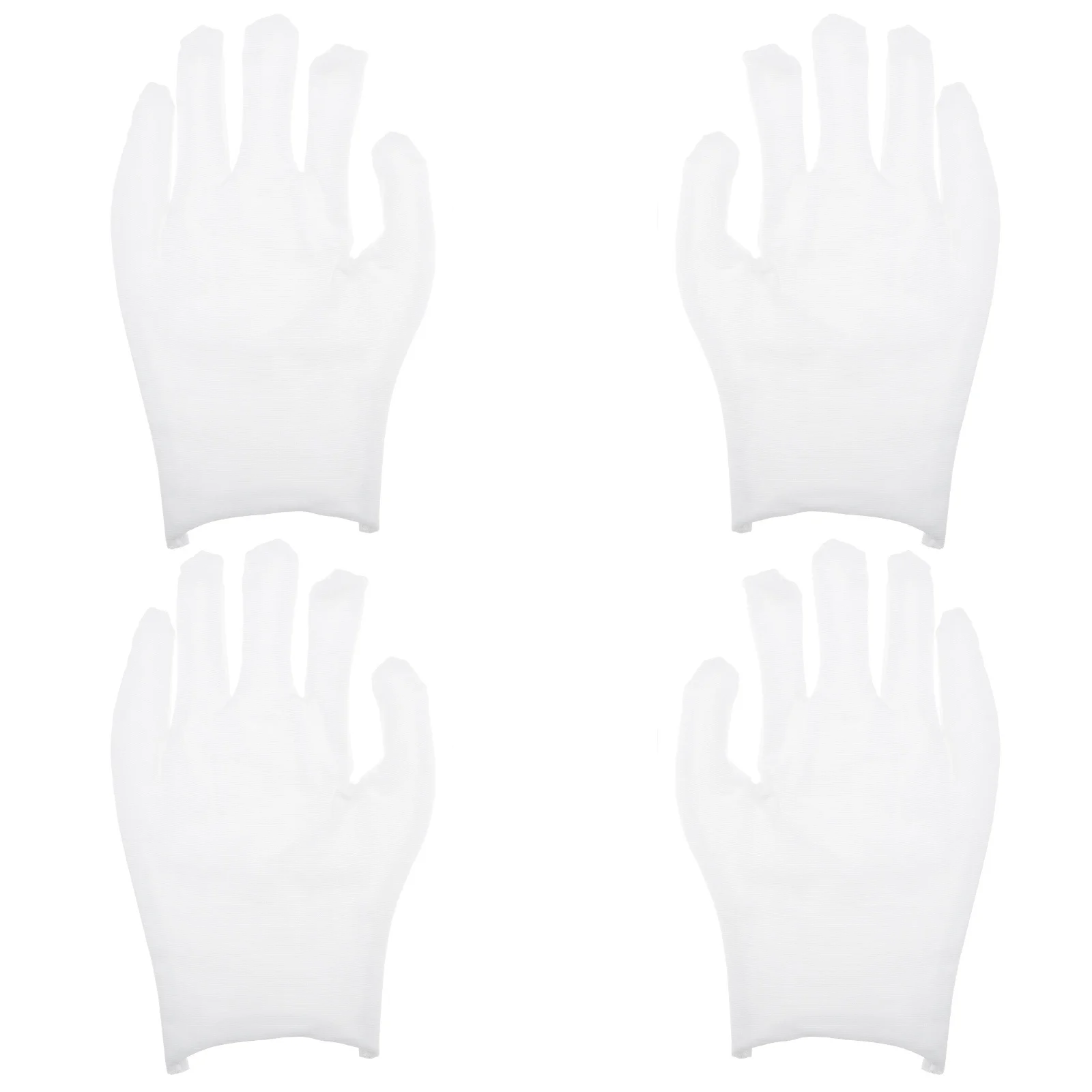 12 قطعة قفازات غزل القطن قابلة لإعادة الاستخدام خفيفة الوزن قابلة للتنفس وامتصاص العرق لفحص المجوهرات والعناية باليدين الجافة متعددة الأغراض
