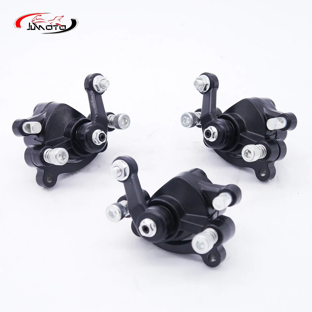 3PCS Left/Right/Rear Full Set Brake Calipers With Pads Fit For 2 Stroke 33cc 43cc 49cc Mini Kids Quad ATV Parts