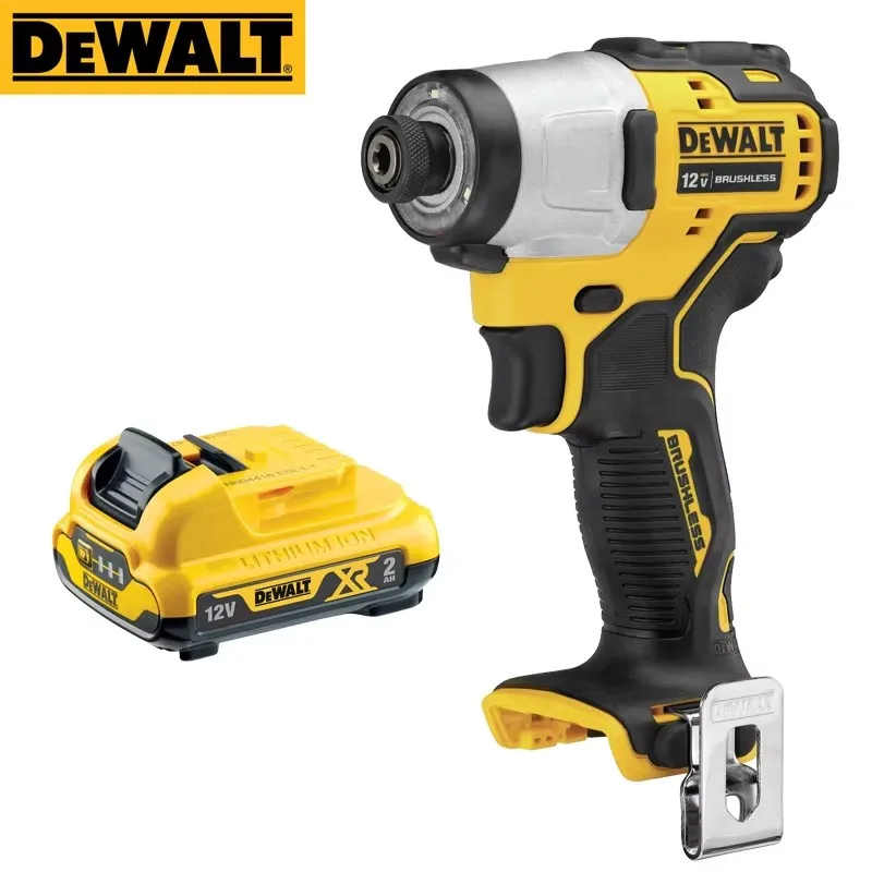 DEWALT DCF801 Impact Screwdriver 12V2.0Ah Battery Sets XR Brushless Compact 160Nm 1/4-Inch Xtreme Impact Dril/Driver Combination