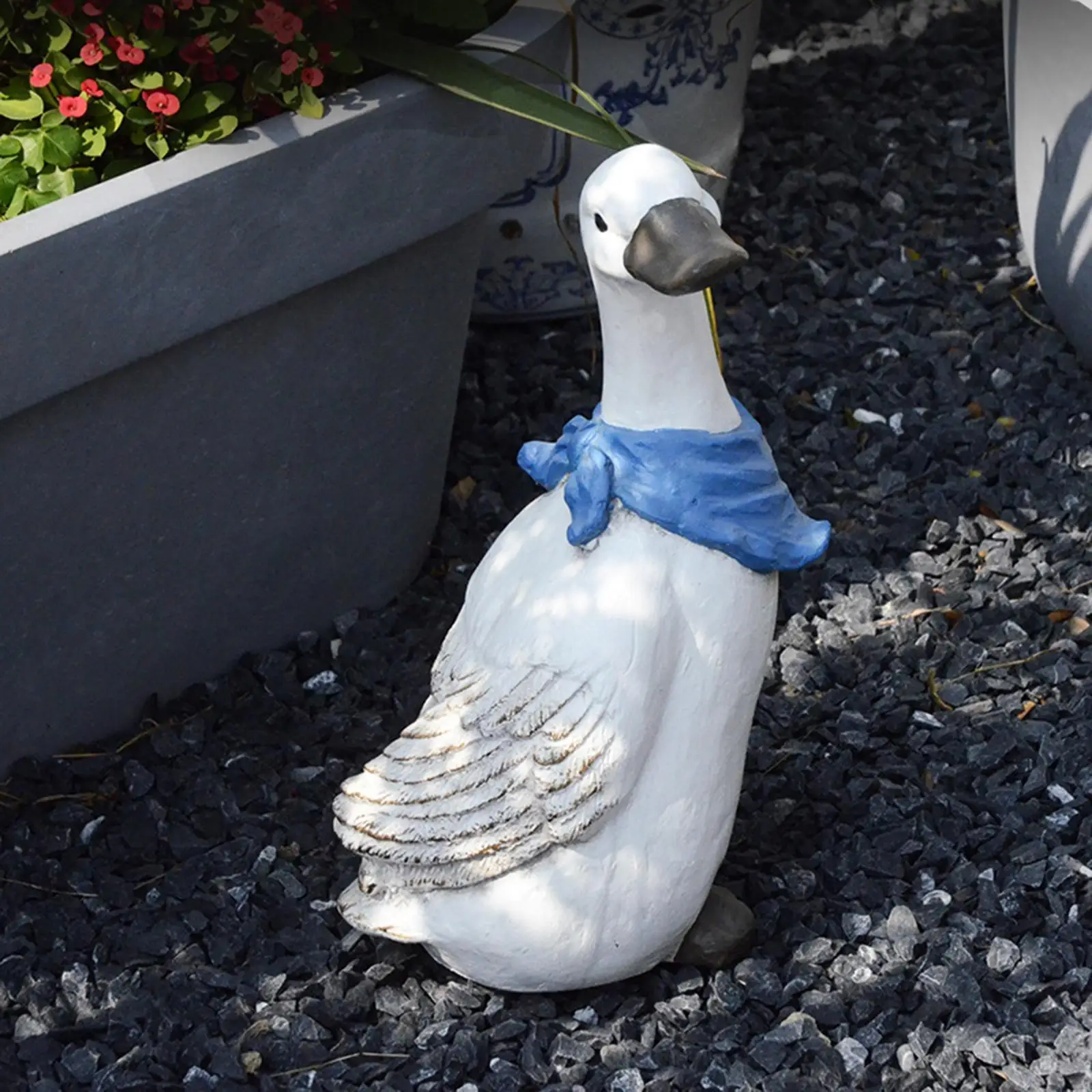 

Duck Garden Statue Art Decor Funny Gift Goose Figurine Ornament Duck Sculpture for Courtyard Entrance Backyard Patio Farmhouse