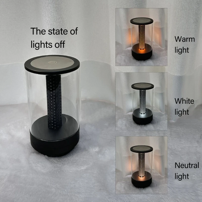 LED -Nachttischlampe Touch Dimmable USB wiederaufladbare hellverstellbare Helligkeit