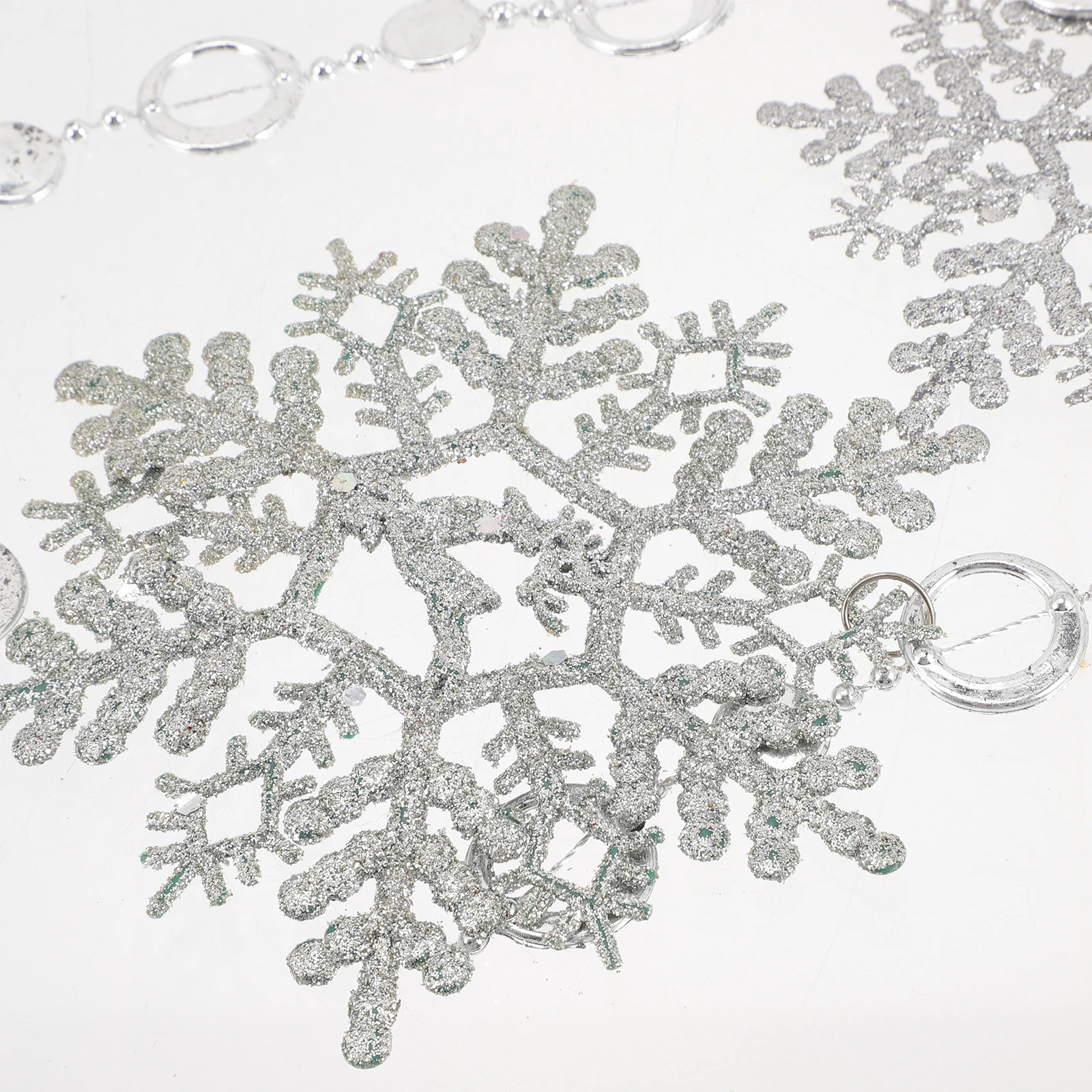 

2 Pcs Snowflake Hanging Decoration Supermarket Decorations Ornaments Pendant for Tree Decorative Snowflakes Plastic
