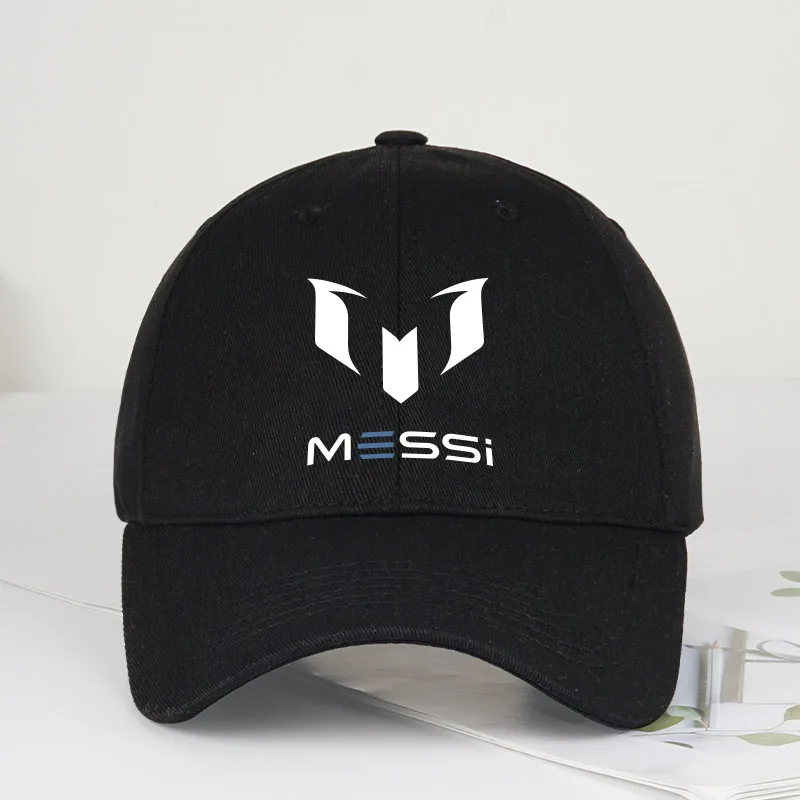 Gorra de béisbol con visera suave y estampado MESSI – Unisex, transpirable y ajustable – Perfecta para aficionados al fútbol, deportes y pesca