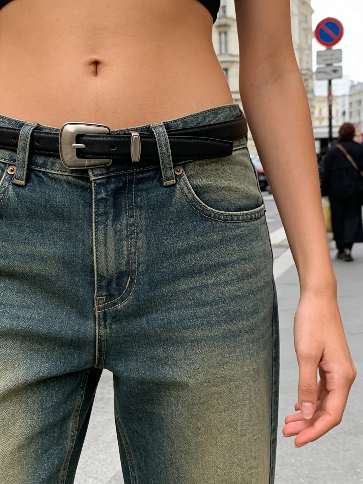 women's-genuine-leather-belt-thin-buckle-simple-match-skirts-wide-leg-pants-high-end-sensation-fashionable-waist-belt