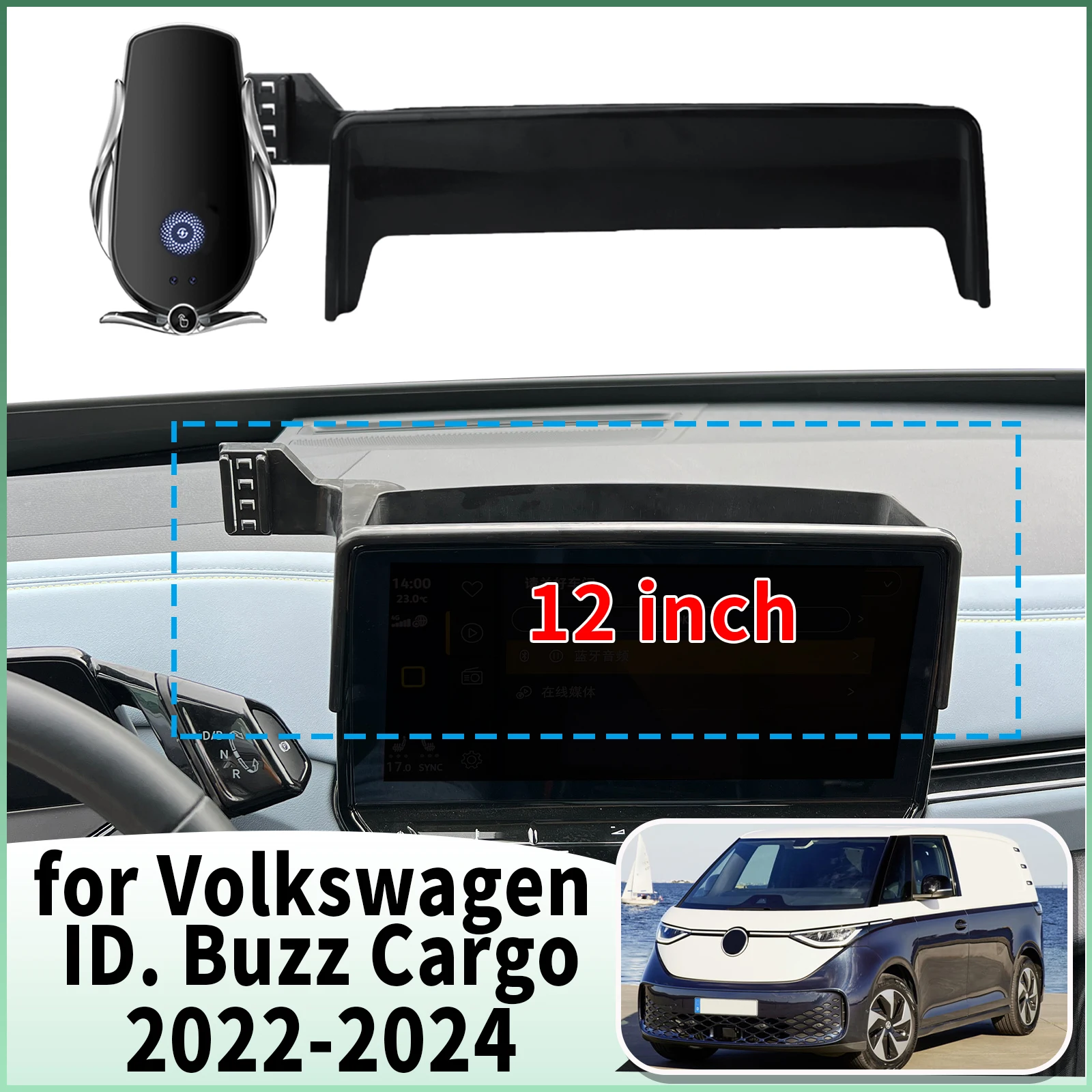 

fit for Volkswagen ID. Buzz Cargo 2022 2023 2024 Specific Dashboard Navigation Phone Holder Mount Design Car​​ accessoires