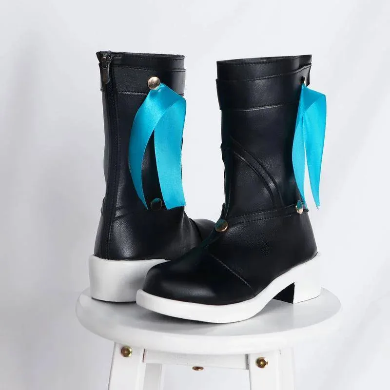Sisi 2233【Wetrose】Honkai Star Rail zapatos de Cosplay Bailu Silver Wolf Yukong FuXuan Herta Seele 7 de marzo hoja Fu Xuan Himeko bota