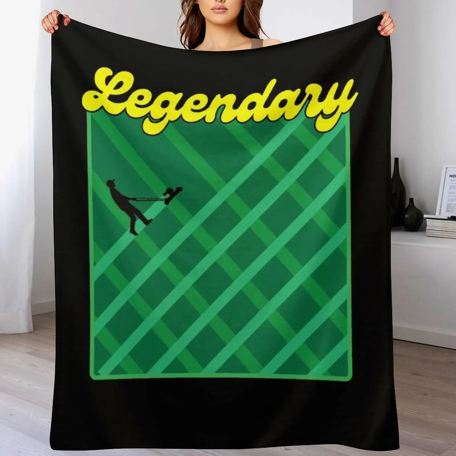 Legendary Lawn Mower Grass Dad Funny Throw Blanket Winter beds Travel Summer Shaggy Blankets