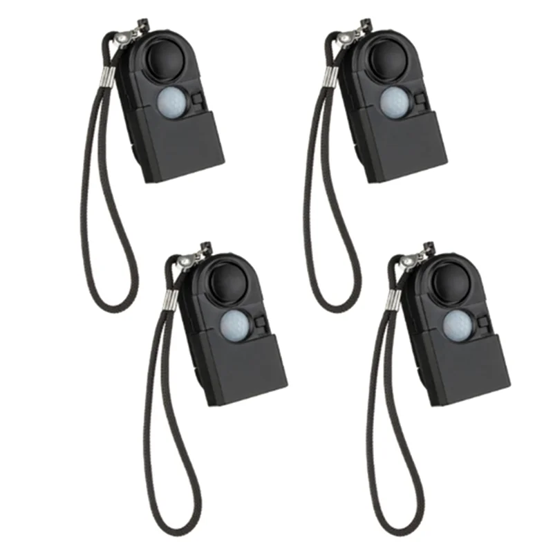 【Superdeals】4 Pcs Camping Travel Portable Mini PIR Infrared Motion Sensor Detector Alarm 120DB Wireless Home Security Anti-Theft
