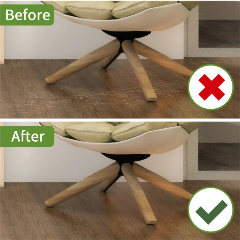 Self Adhesive Felt Furniture Pads Anti Scratch Chair Leg Floor Protector For Hardwood Table Sofa Chair Feet view 6