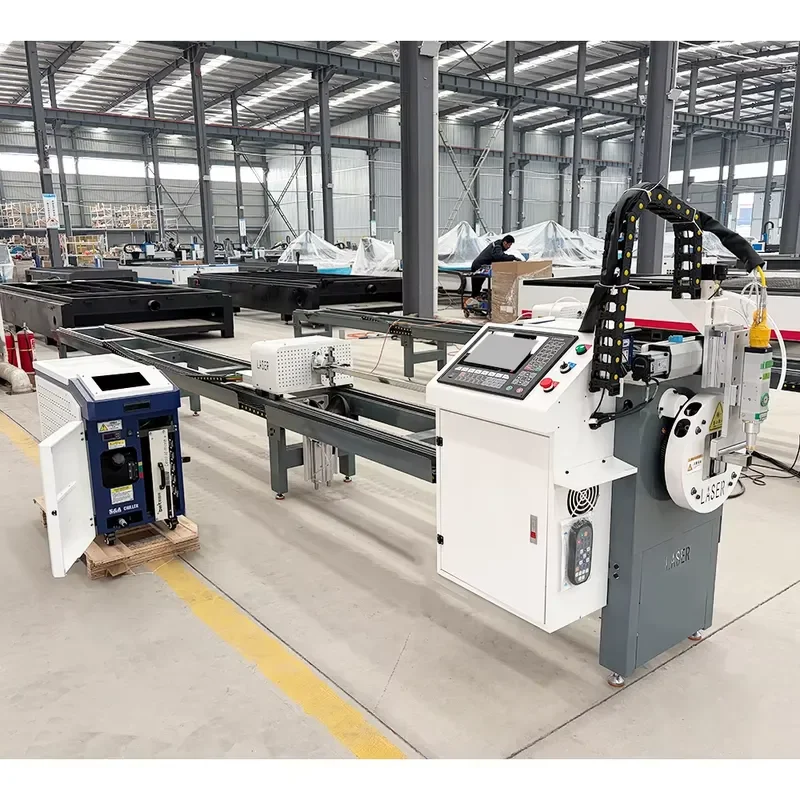 Small Tube CNC Fiber Cutting Machine 1KW 1.5KW High Precision for Metal Pipe Processing