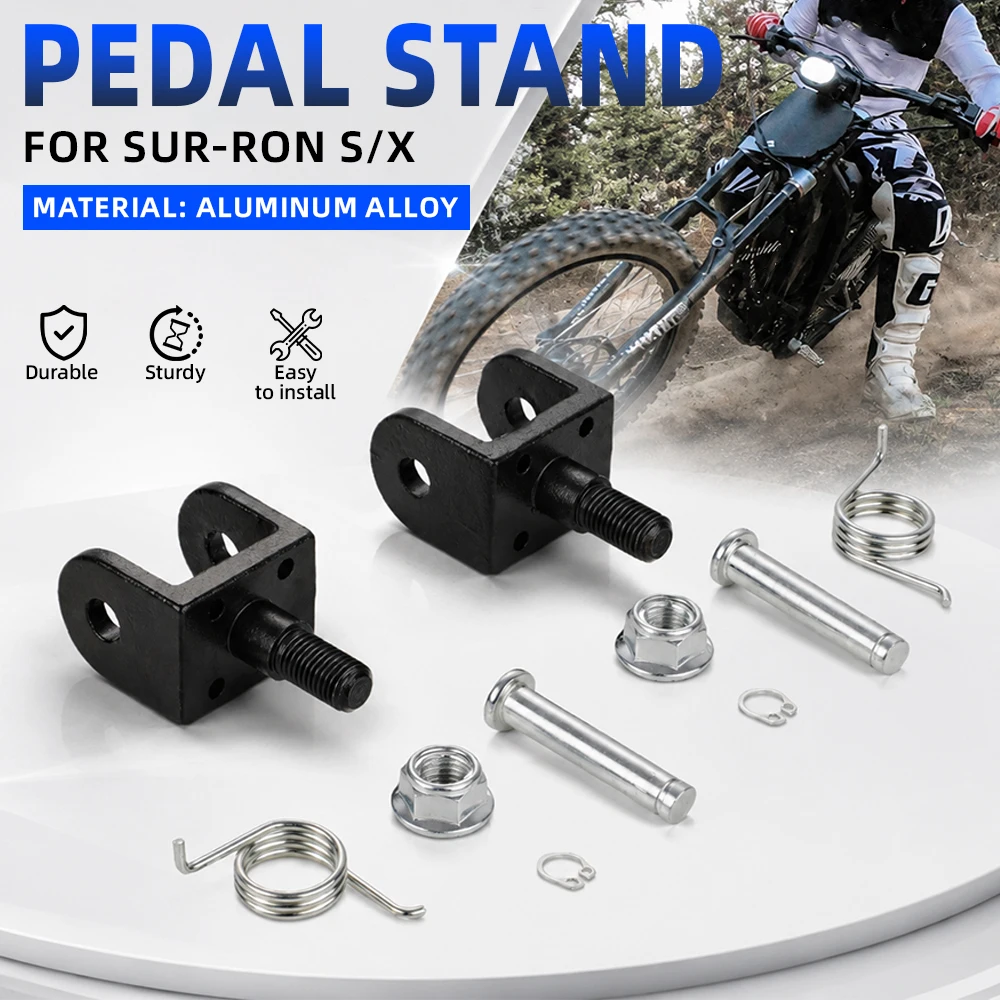 Motorrad-Fußrastenhalterung CNC-Fußrastenklammern für Surron Light Bee S/X Elektro-Dirt-Pit-Bike E-Bike Langlebig