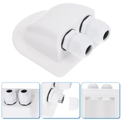 Gland Entry Cable Solar Box Rv Wire Roof Car Dual Holes Holder Panel Wiring Parts Hole Connector Waterproof Pass
