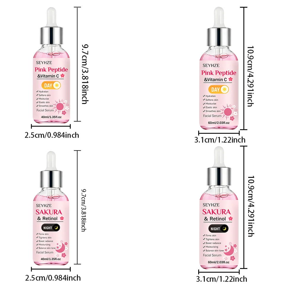 SEYHZE Sakura Retinol + Peptide Vitamin C Double Moisturizing