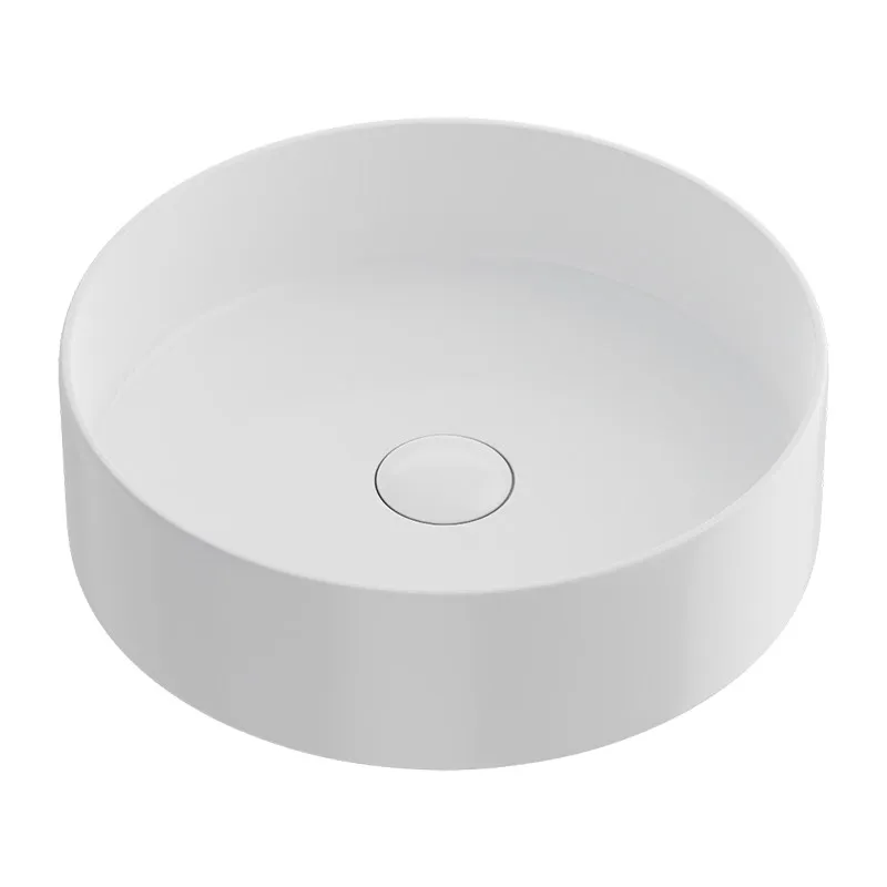 LMM round table basin bathroom wash basin Nordic minimalist mini balcony ceramic single basin