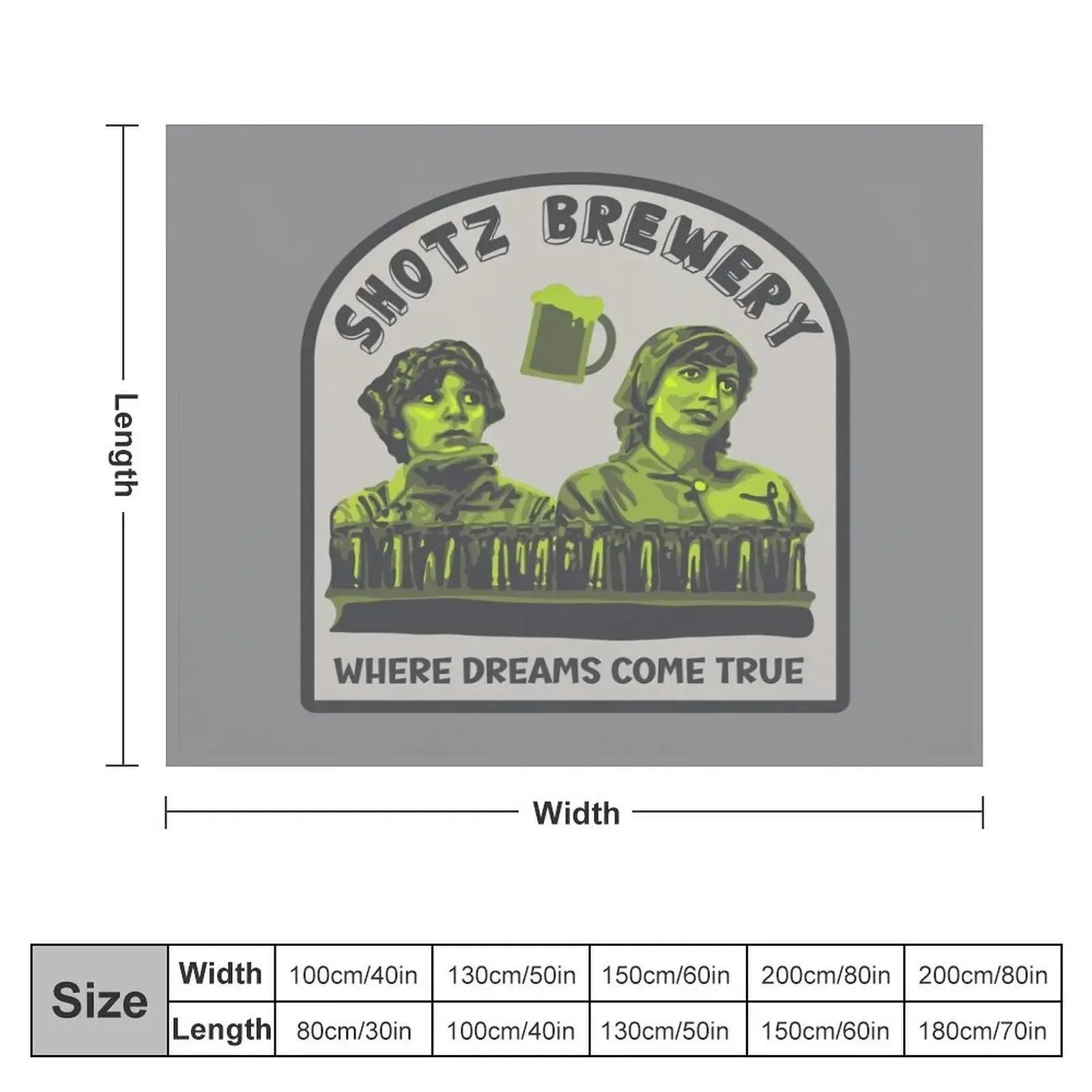 Shotz Brewery - Laverne and Shirley Throw Blanket manga Soft Beds Tourist Blankets