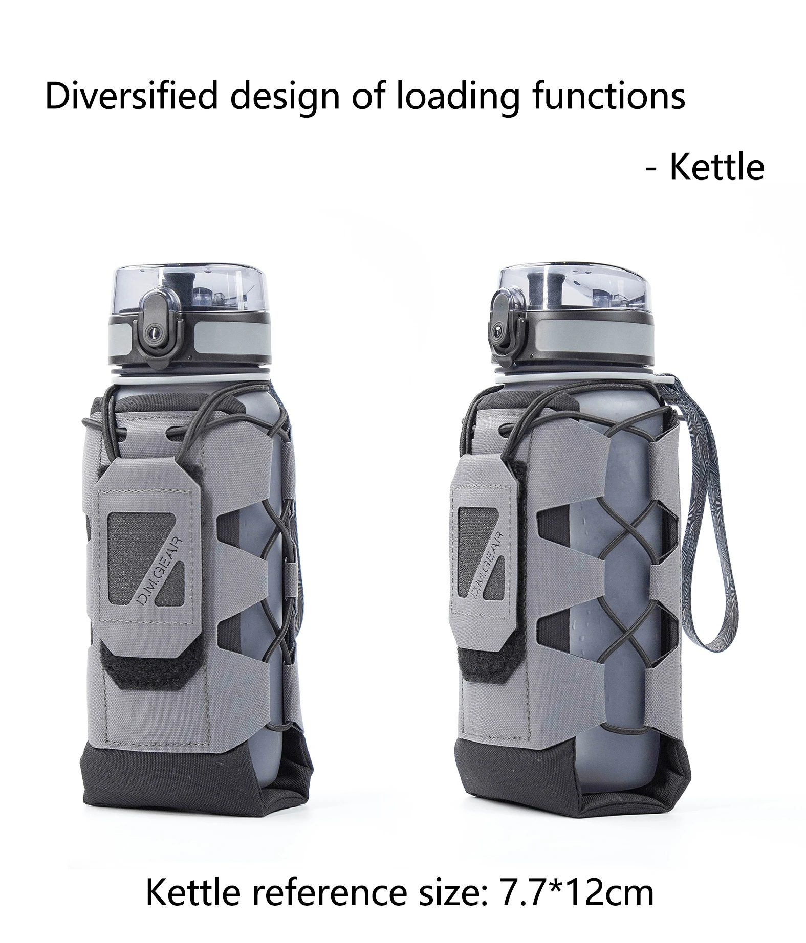 DMGear Bolsa táctica MOLLE – Funda radio y agua - imagen 2