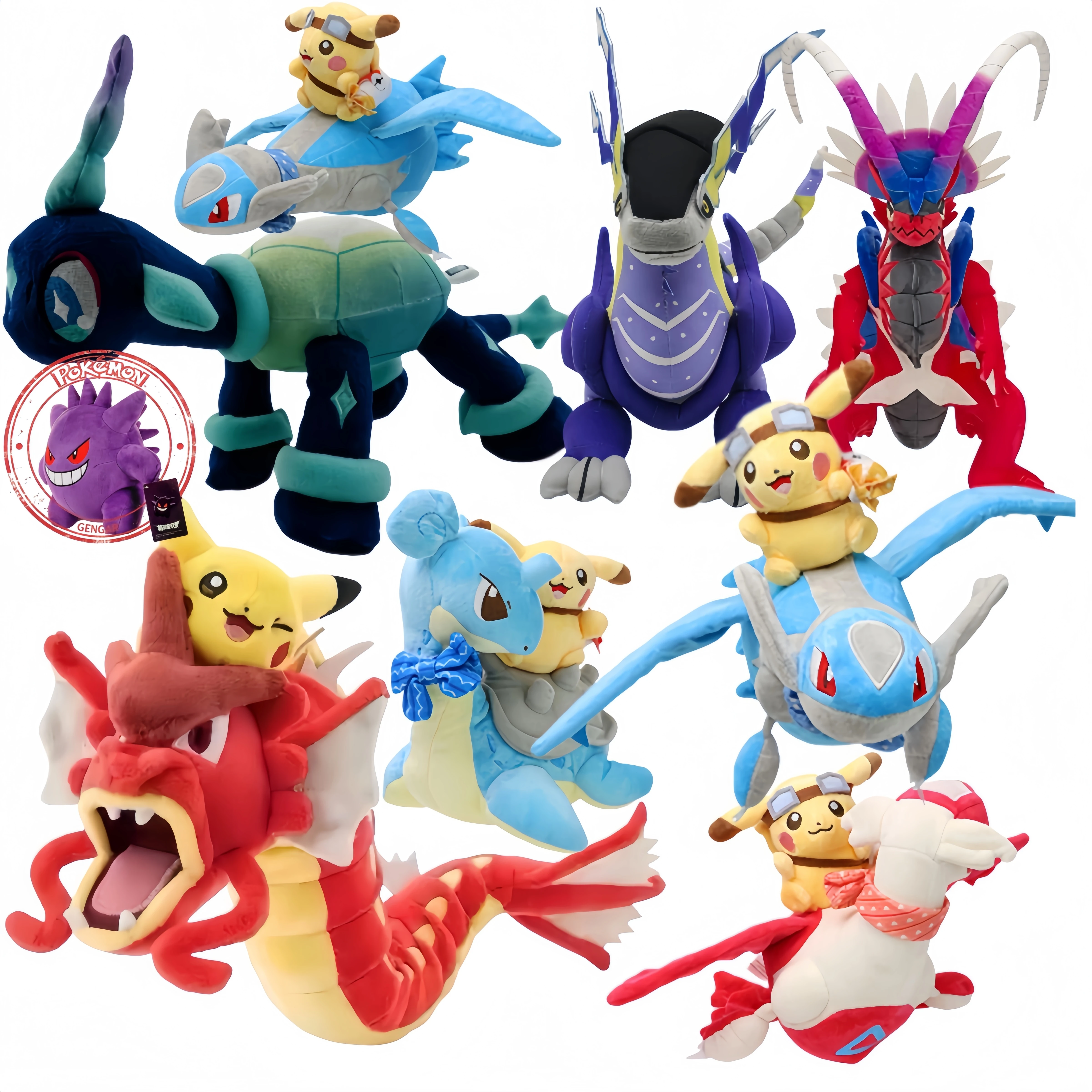 Pokemon Terapagos Plush Toy Koraidon Miraidon Anime Pocket Monsters Soft Pikachu Riding Lapras Latios Latias Stuffed Peluche Toy