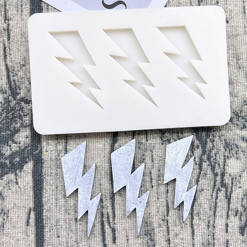 Lightning Bolt Silicone Sugarcraft Mold Resin Tools Cupcake Baking Mould Fondant Cake Decorating Tools