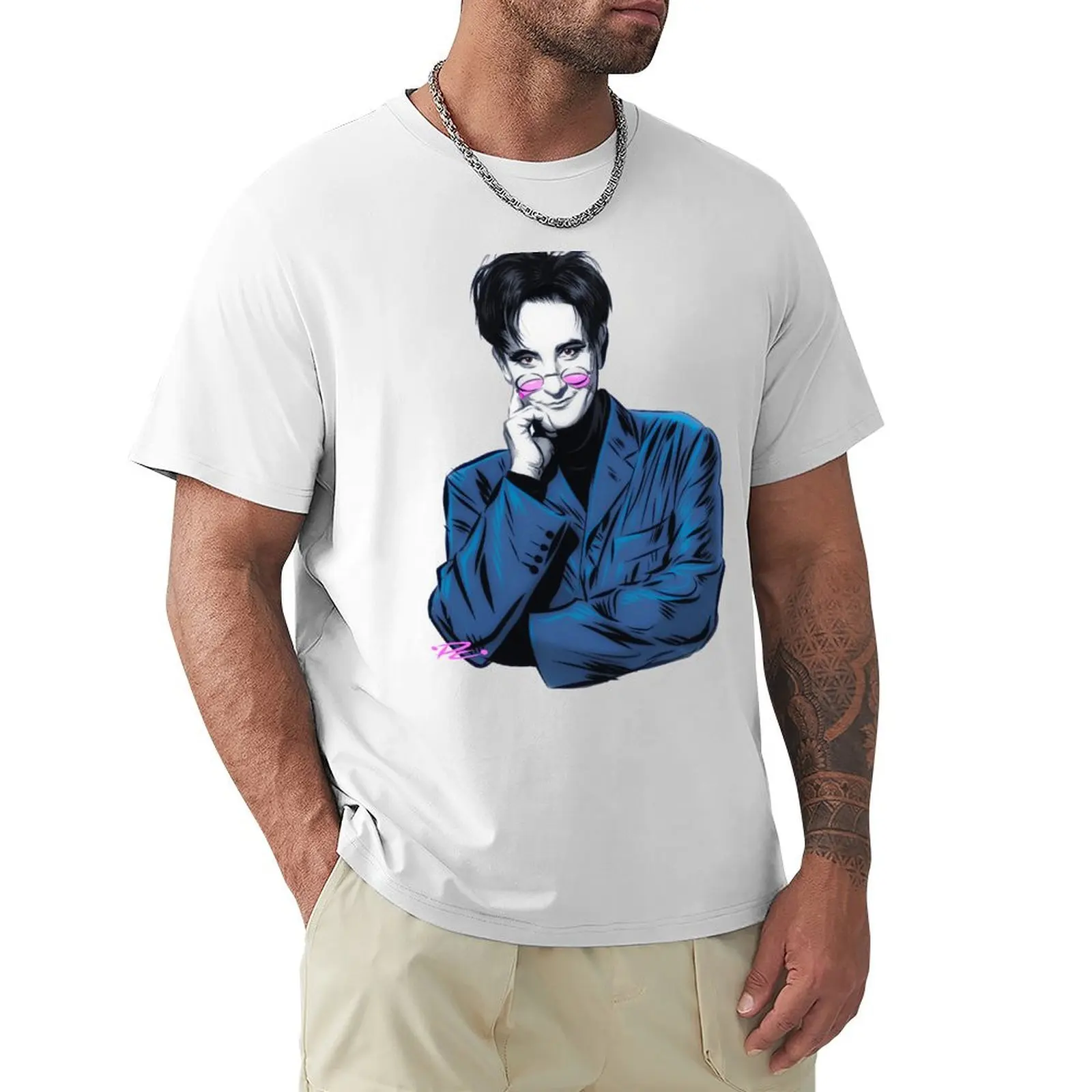 k.d. Lang - An illustration by Paul Cemmick T-Shirt shirts graphic tees hippie clothes blanks oversized Men's t shirts