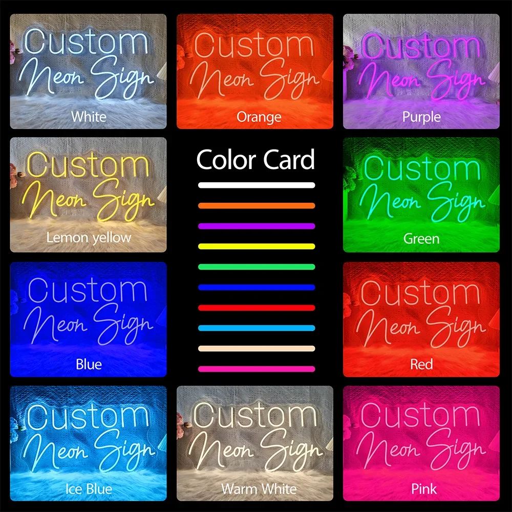 Colorful RGB Personalized Neon Sign Name Custom Neon Sign Children's Cool Bedroom Decorations Wedding Decoration Bar Led Lights