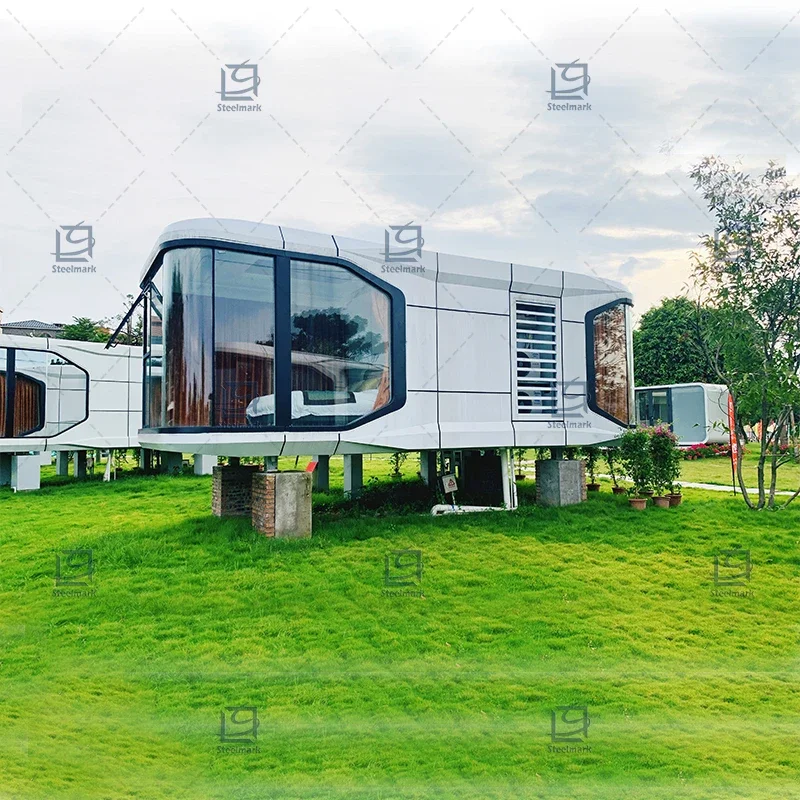 Guosemade Prefab House Space Cap sule Bed Cabin Hotel Container Home Luxury Cap sule House Sleep Pod Outdoor Mobile