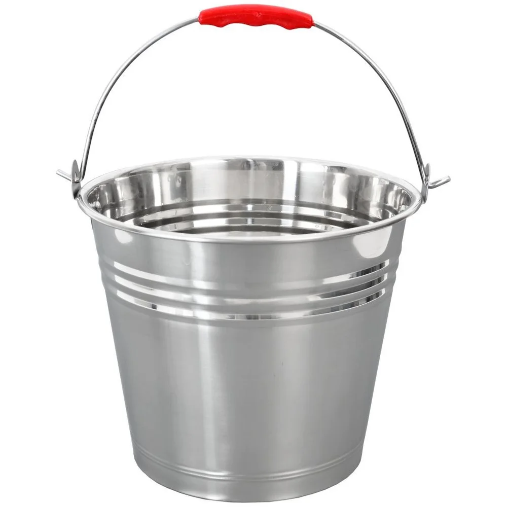 Emmer voor voedsel, roestvrij staal, 14 liter.