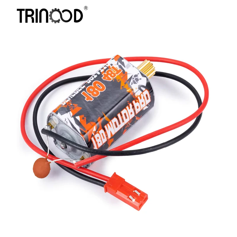 

TRINOOD 48T 180 Brushed Motor With Pinion Motor Gear for 1/18 RC Crawler Car TRX4-M Bronco Defender Motor Gearbox Engine